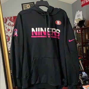 Nike 49ers breast cancer thermal-fit hoodie Size L